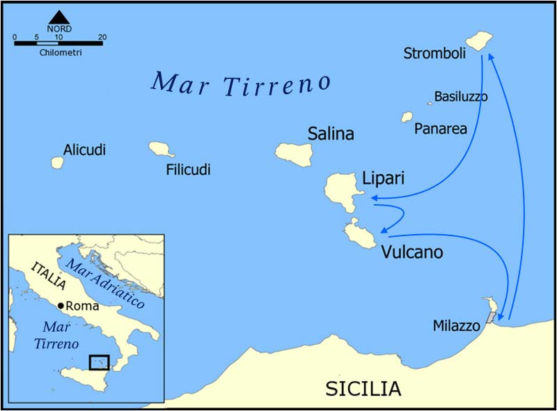 Sail and Trekking on the Sicily and Aeolian Volcanos